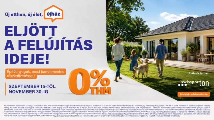 Eljött a felújítás ideje - Építőanyagok kamatmentes részletre!