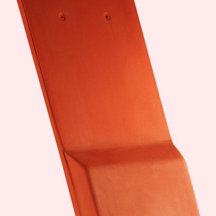 SwissporTON Ambiente Egyenesvágású szellőzőcserép 25 cm2 engóbozott rézvörös 18x38 cm