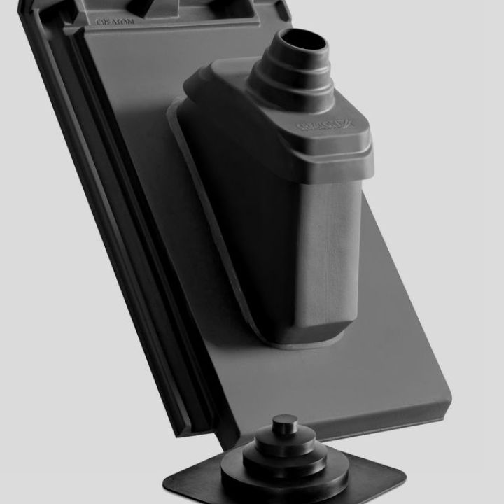 Creaton Domino Antennakivezető cserép NW60 engóbozott szürke