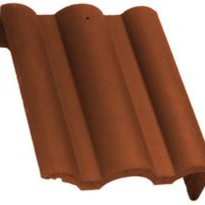 Terrán Danubia Félnyeregtető szegélycserép bal ColorSystem natúr