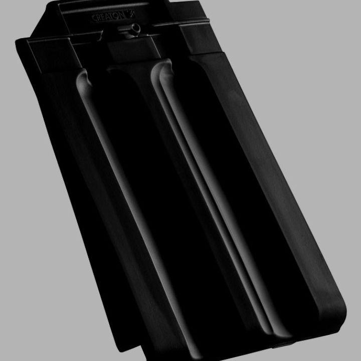 SwissporTON Rapido Szegélycserép bal engóbozott fekete matt