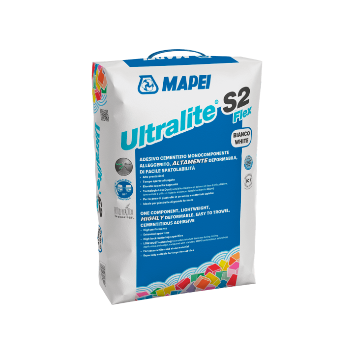 Mapei Ultralite S2 Flex Kerámiaburkolat ragasztó (C2ES2) szürke 15 kg
