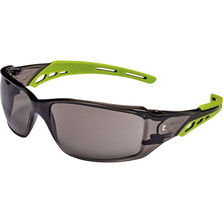 Védőszemüveg OYRE füst, zöld szárral