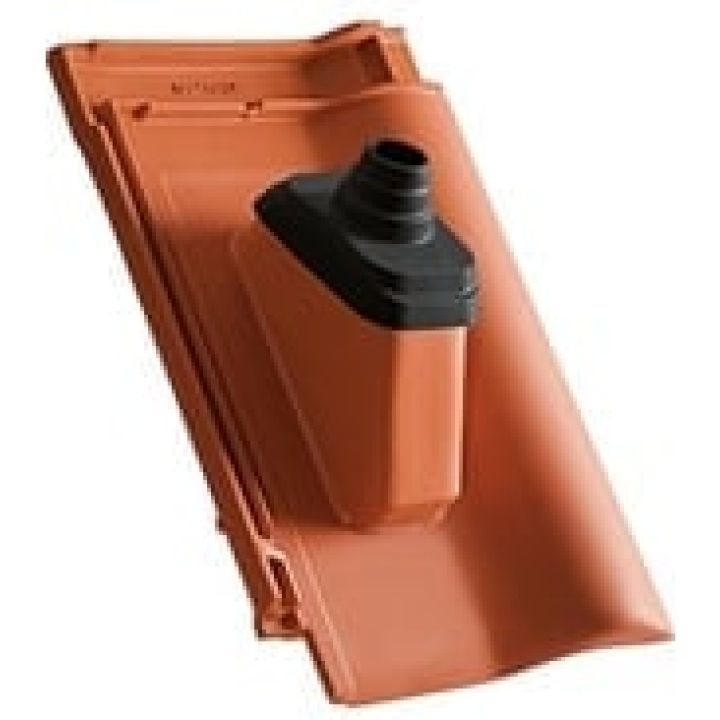 SwissporTON Ambiente Egyenesvágású Antennakivezető cserép rézvörös 18x38 cm