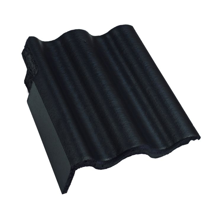 Terrán Synus Szegélycserép bal Elegant fekete