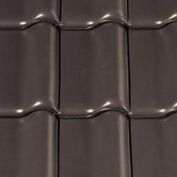 Creaton Futura Félcserép engóbozott sötétbarna