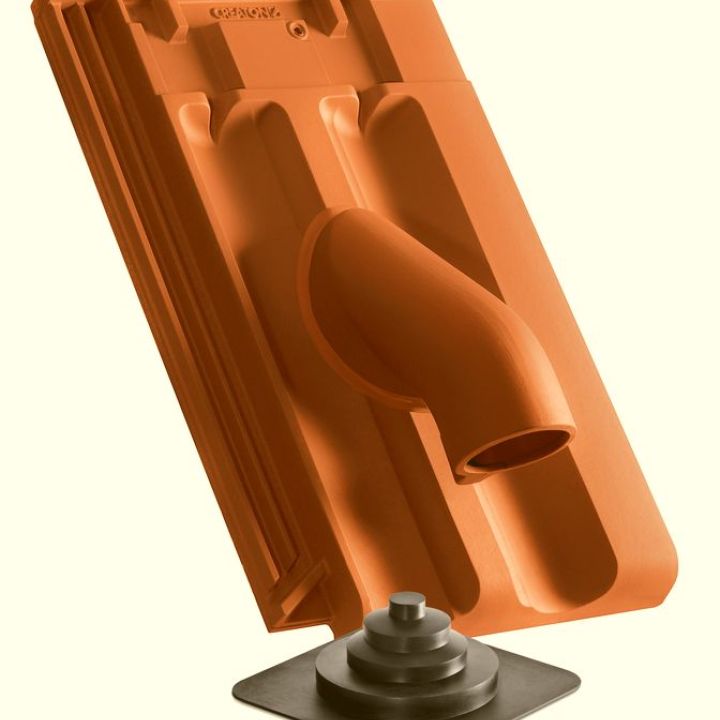 SwissporTON Rapido Szolárcső-átvezető cserép NW70 engóbozott téglavörös