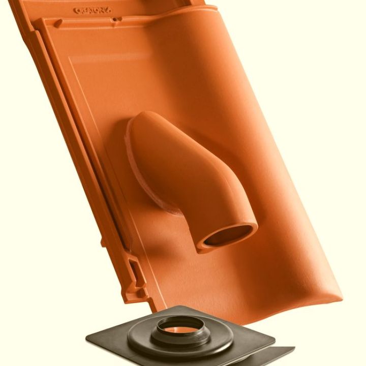 SwissporTON Balance Szolárcső-átvezető cserép NW70 engóbozott téglavörös