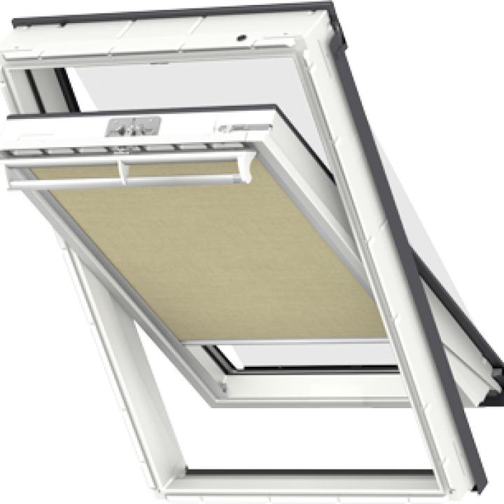Velux árnyékoló cs. külső hővédő+fényzáró roló DOP PK10 1085 bézs