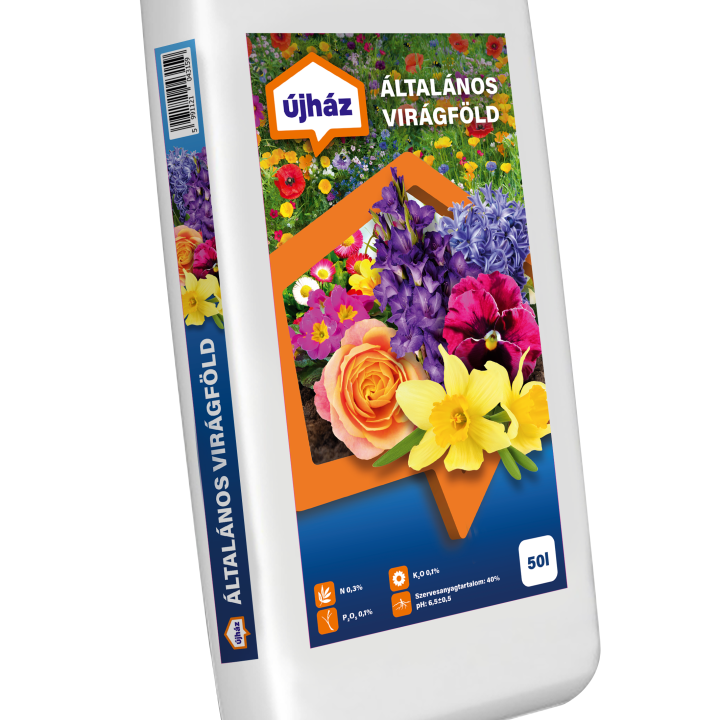 újHÁZ LandForce Általános virágföldkeverék C10059 50 liter