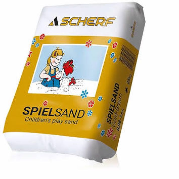Scherf Játszóhomok aranybarna 0,06-1 mm 25 kg PE-zsák