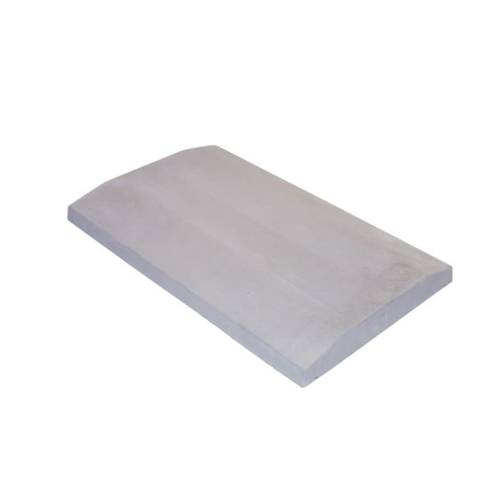 Leier Lábazati kúpos fedlap finombeton szürke 49x25x4 cm