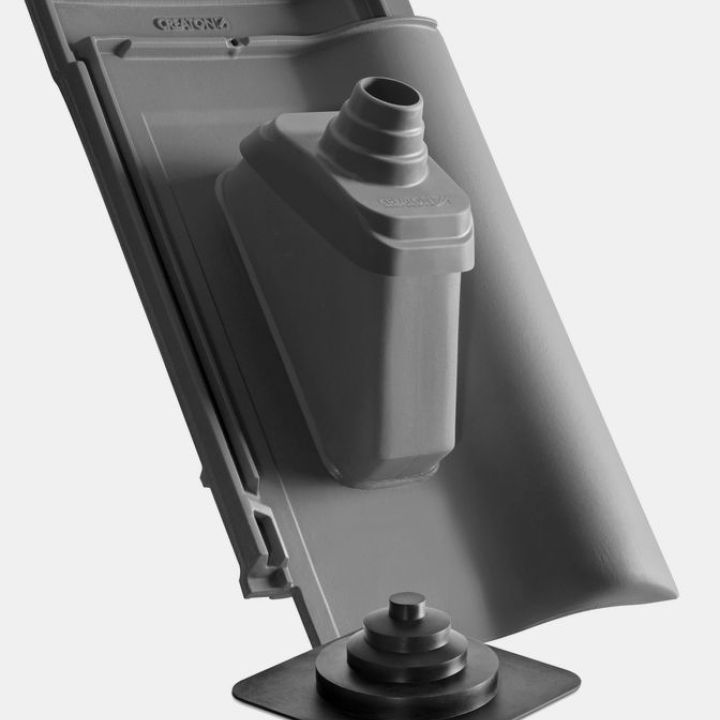 SwissporTON Balance Antennakivezető cserép NW60 engóbozott palaszürke