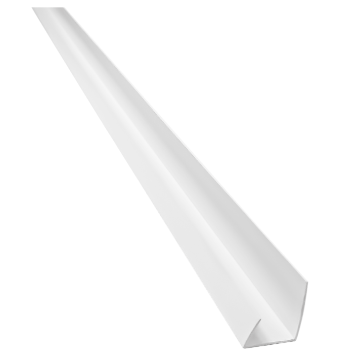 DK Profifix PVC Befogó profil (J profil) 12,5x20x3000 mm (50db/dob)