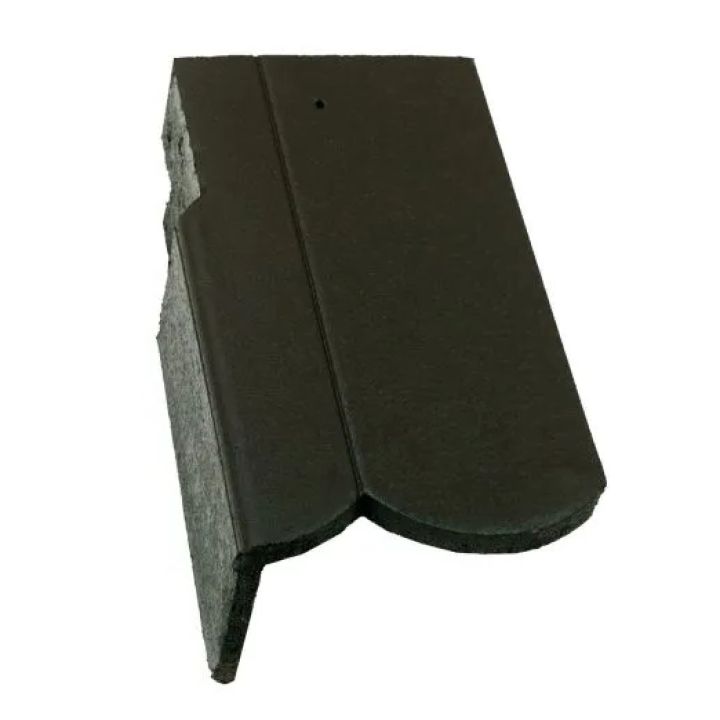 Terrán Rundo 3/4-es szegélycserép bal Resistor 2020 carbon (60 db/rkl)