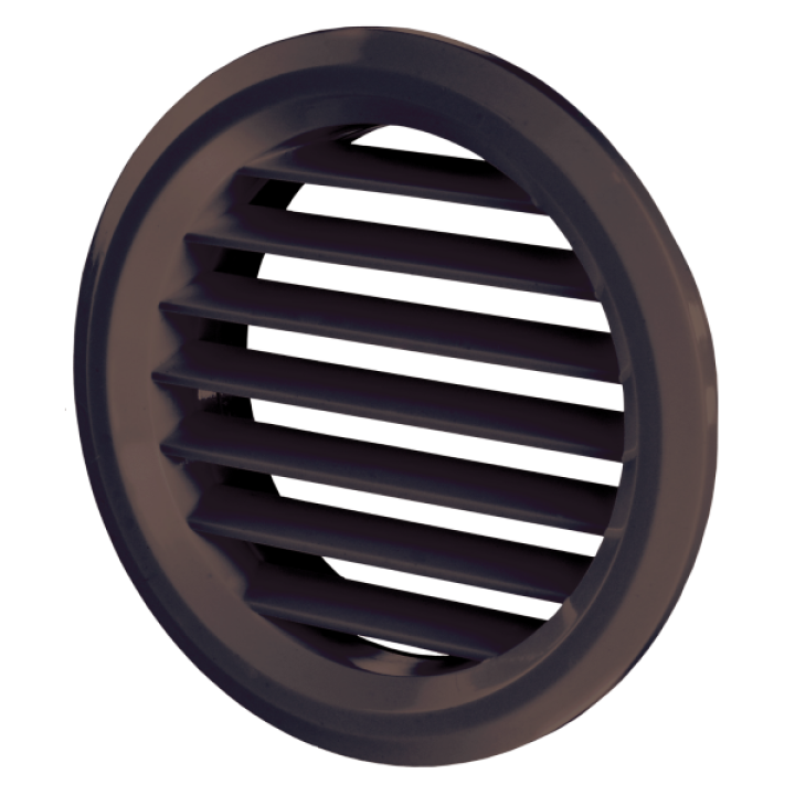 Szellőzőrács 7,5 cm köralakú Műanyag barna