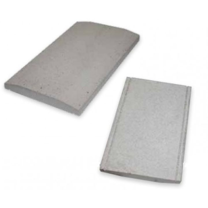 Leier Lábazati kúpos fedlap finomszórt szürke 49x20x4 cm