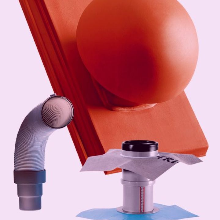 Creaton Domino Csatornaszellőző cserép NW100 Signum A engóbozott borvörös