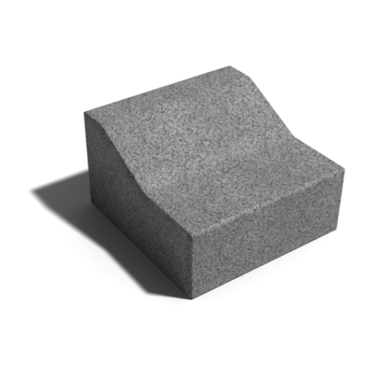 Leier K-szegélykő 24x15/10x25 cm