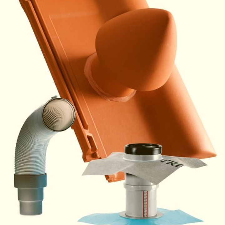 SwissporTON Balance Csatornaszellőző cserép NW100 Signum A natúrvörös