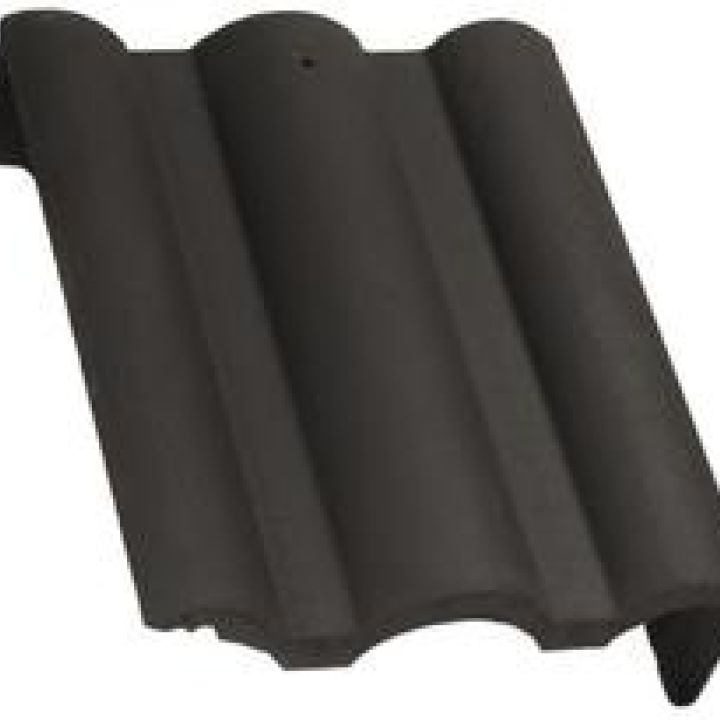 Terrán Danubia Félnyeregtető szegélycserép jobb ColorSystem antracit