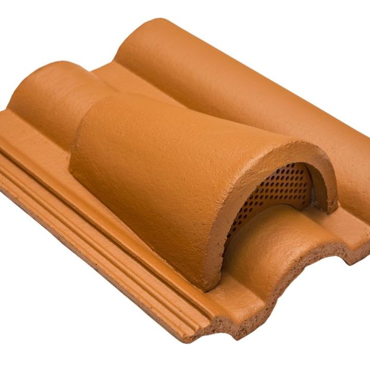 újHÁZ Toscana Lux Matt beton szellőzőcserép kupakkal téglavörös (44 db/rkl)