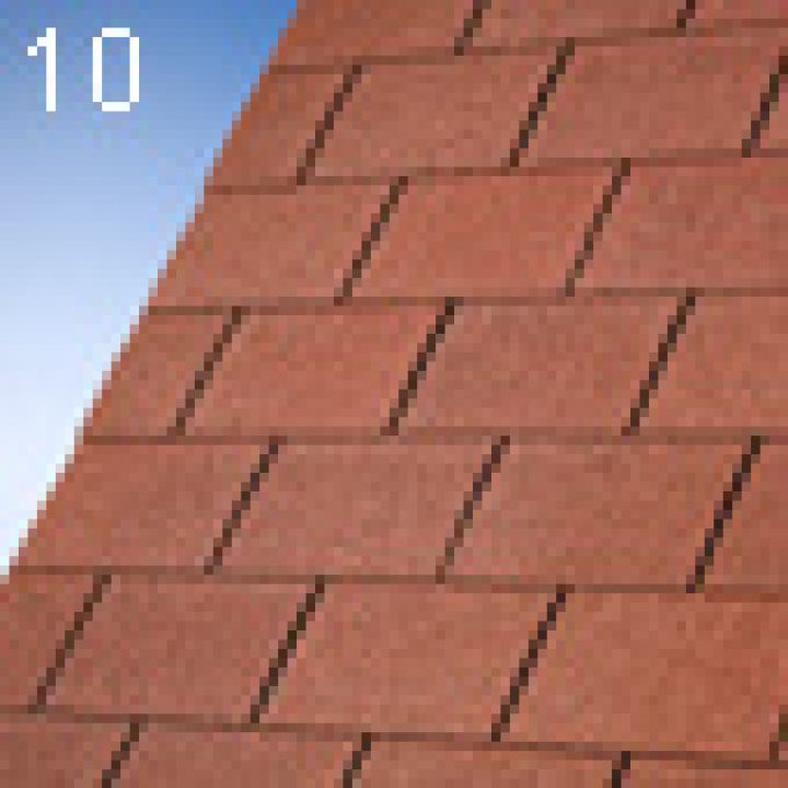 Iko Armourglass Plus Zsindely téglány 10 vörös 2 m2