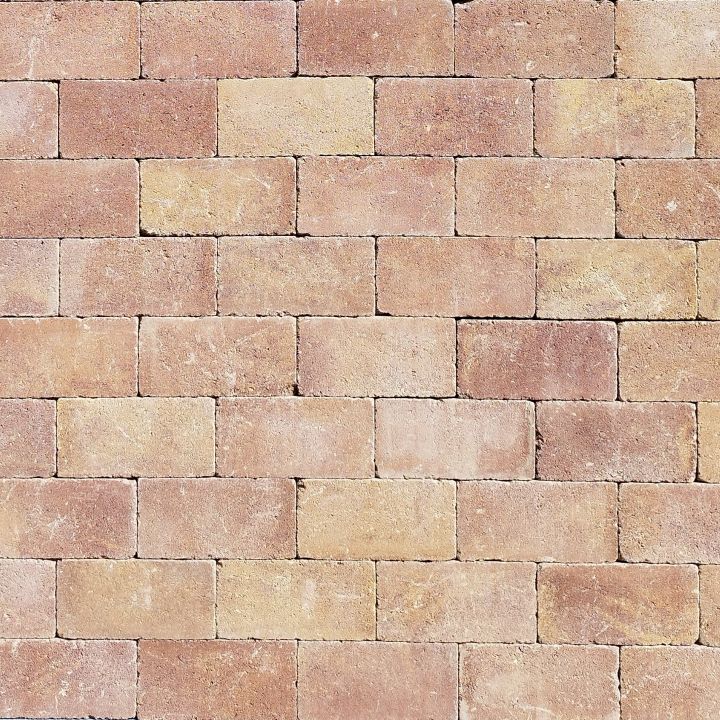 SW Tokajkő térkő pince (sárga-piros) 25x12,5x5 cm