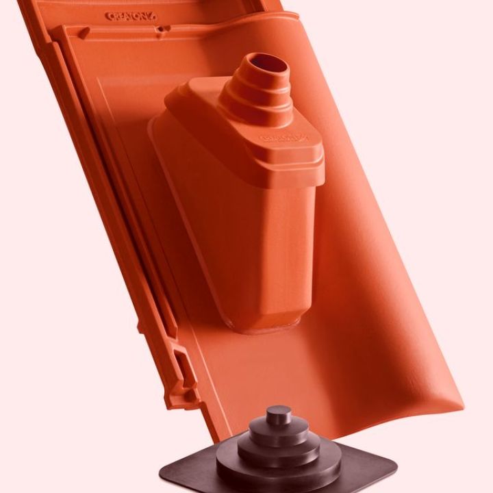 SwissporTON Balance Antennakivezető cserép NW60 engóbozott rézvörös