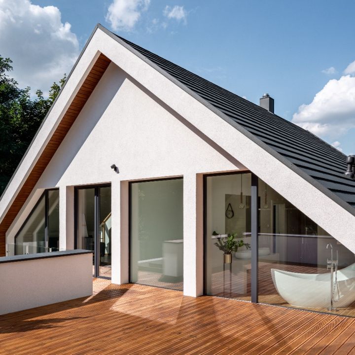 újHÁZ Granite Lux Matt beton alapcserép antracit