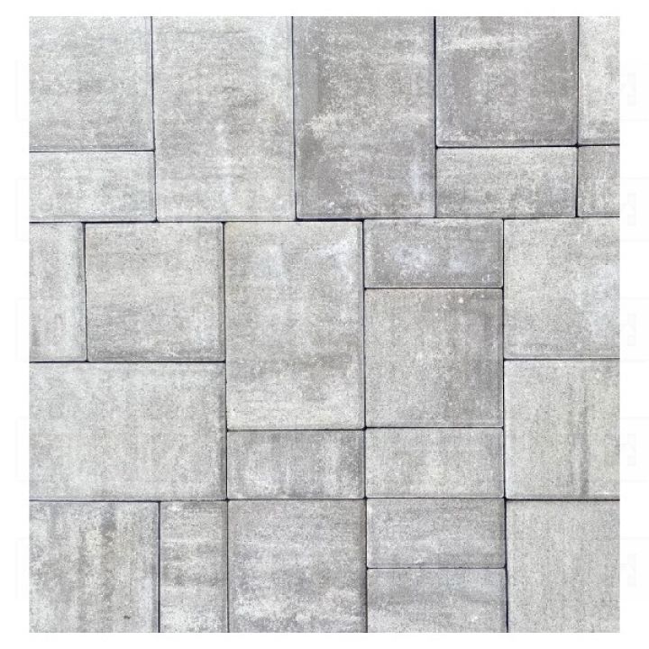 SW Maroskő Kombi térkő ezüst 4 cm (17,19 m2/rkl)