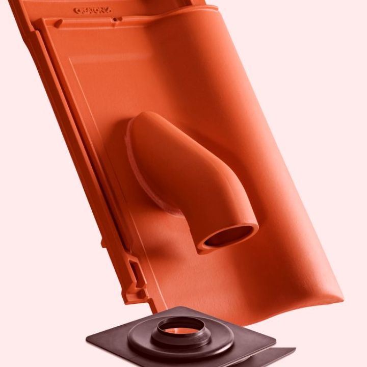 SwissporTON Balance Szolárcső-átvezető cserép NW70 engóbozott rézvörös