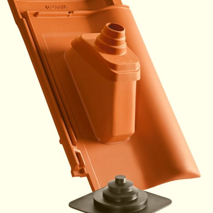 SwissporTON Balance Antennakivezető cserép NW60 engóbozott téglavörös