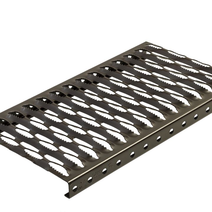 Bramac Lépcsőfok acél, barna 25x41,5 cm