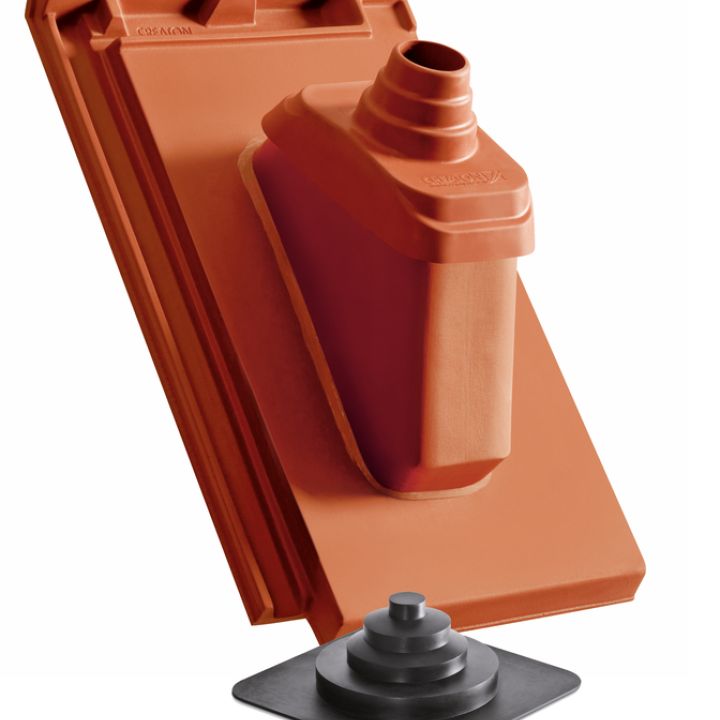 Creaton Domino Antennakivezető cserép NW60 natúrvörös