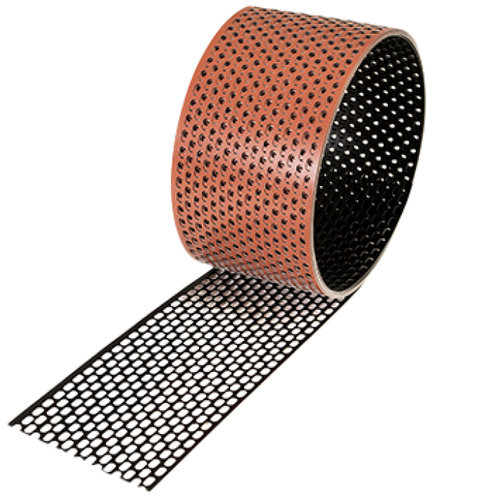 Bramac Szellőzőszalag alu. barna/fehér 10 cm x 5 m