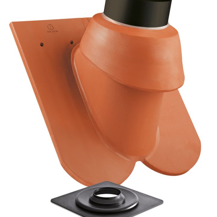 SwissporTON Klassik Gázkémény átvezető cserép NW110 engóbozott vörös