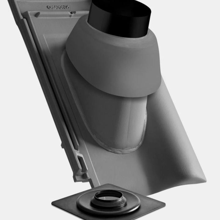 SwissporTON Balance Gázkémény átvezető cserép NW110 engóbozott palaszürke