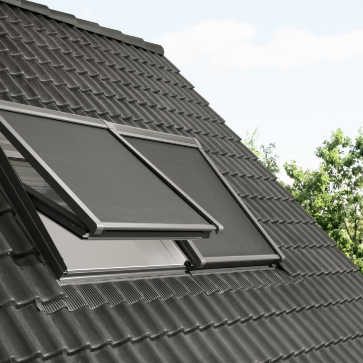 Velux külső hővédő roló MSL MK06 5060 fekete Napelemes