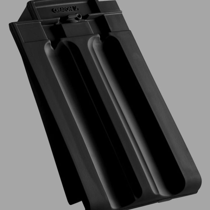 SwissporTON Rapido Szegélycserép bal engóbozott fekete