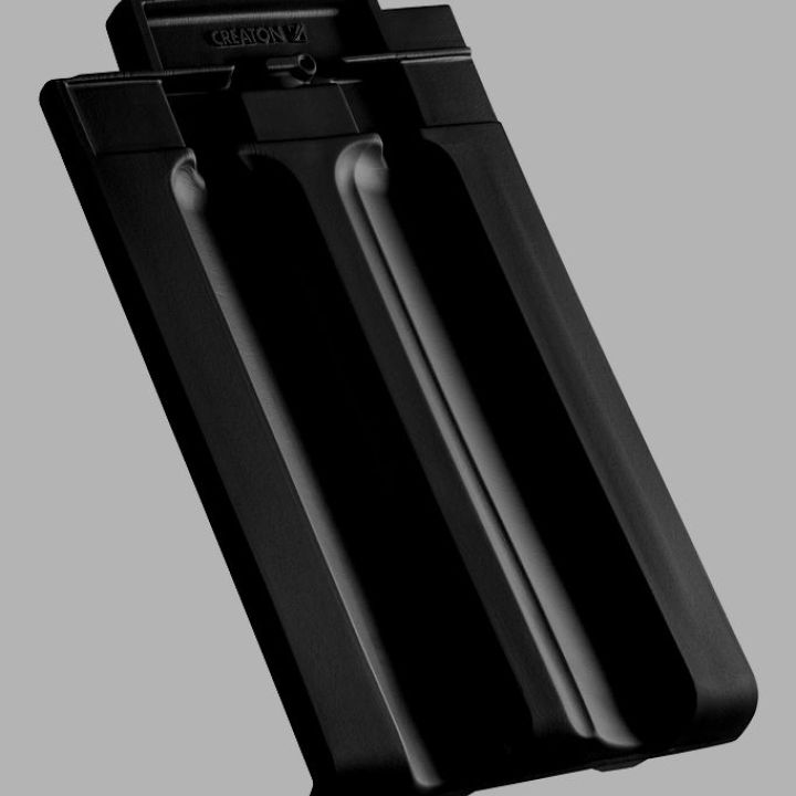 SwissporTON Rapido Kettőshullámú cserép engóbozott fekete matt