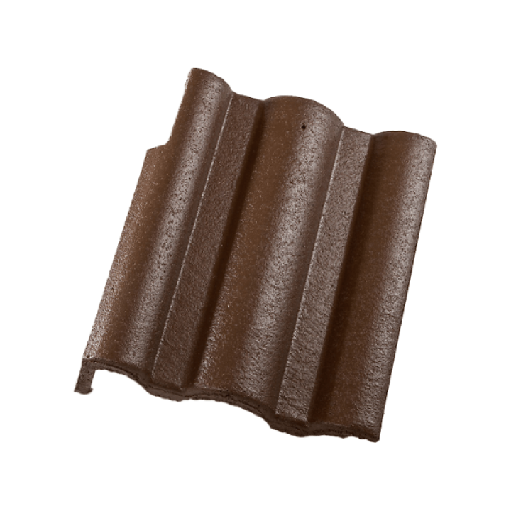 újHÁZ Toscana Lux Matt beton szegélycserép bal barna