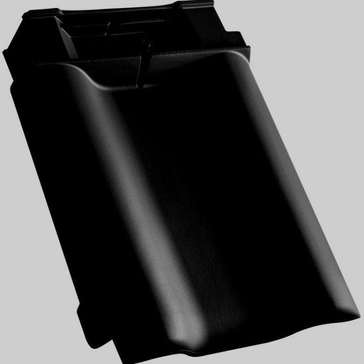 SwissporTON Balance Taréjszellőző szegélycserép bal engóbozott fekete matt