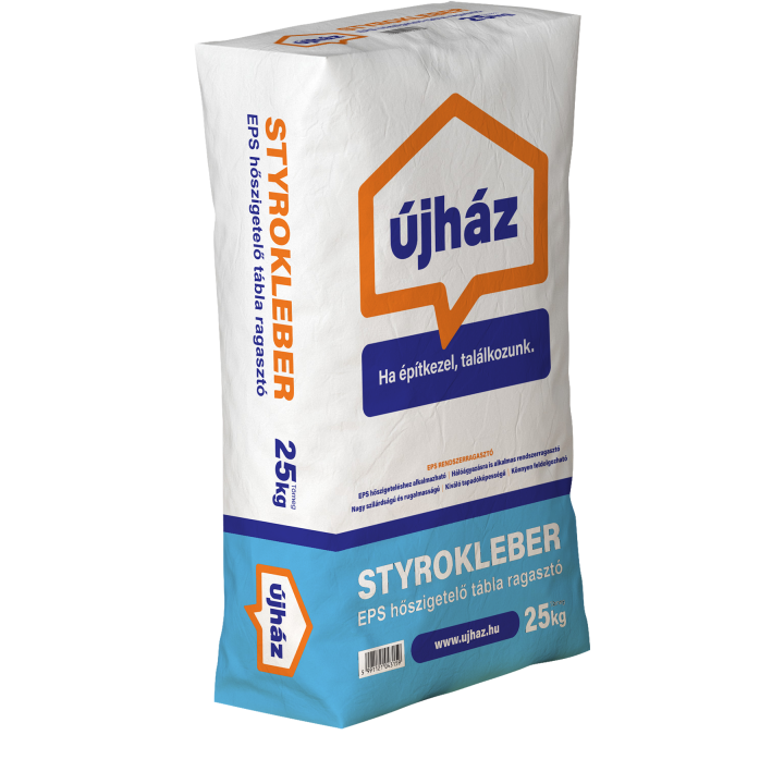újHÁZ Styrokleber Polisztirol ragasztó Eps 25 kg