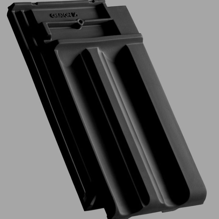 SwissporTON Rapido Taréjszellőző cserép engóbozott fekete