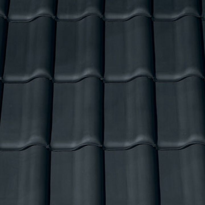 Creaton Futura Félcserép engóbozott fekete matt