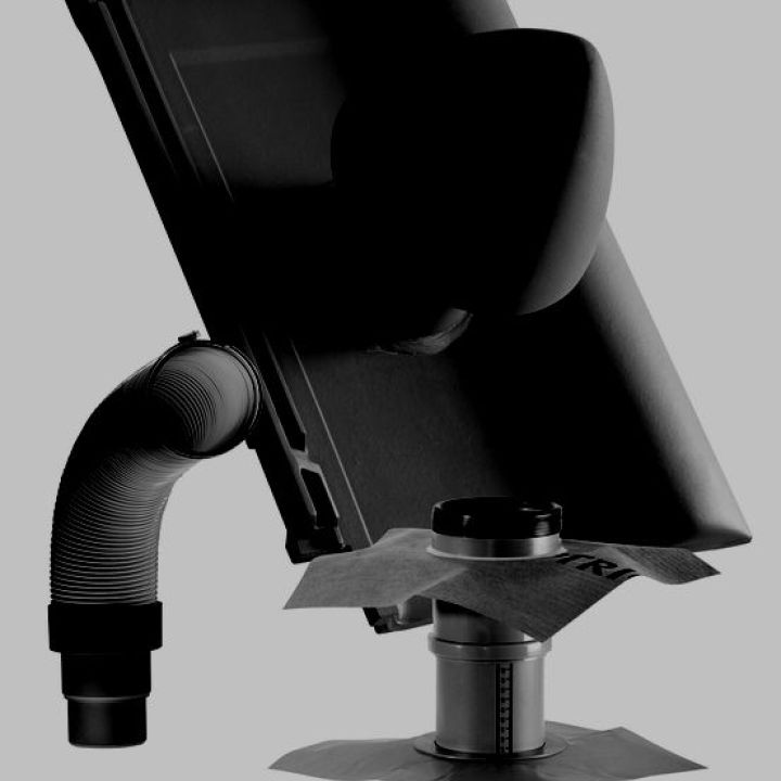 SwissporTON Balance Csatornaszellőző cserép NW100 Signum A engóbozott fekete