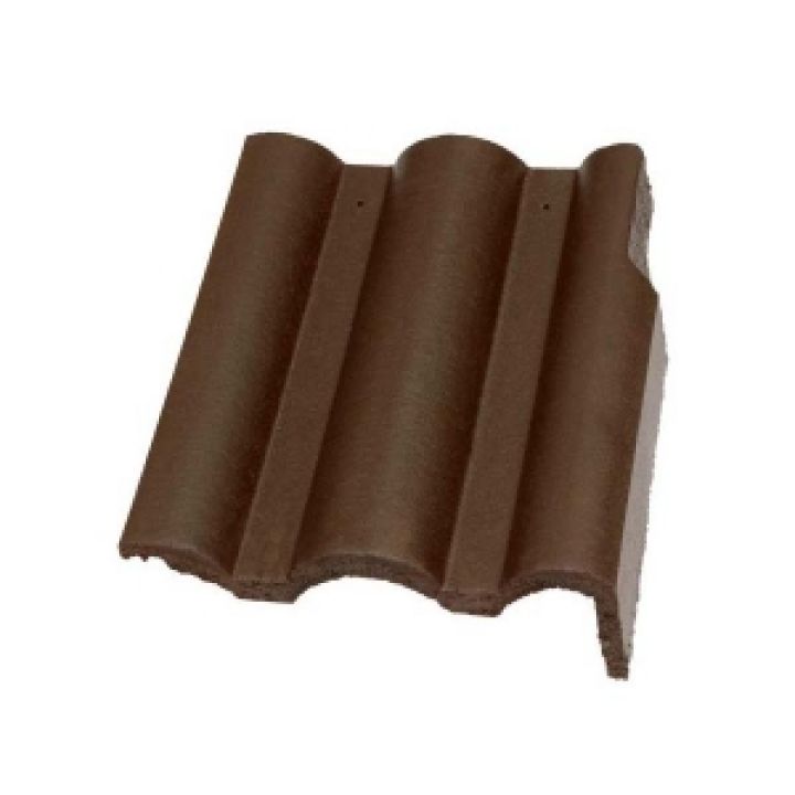 újHÁZ Toscana Lux Matt beton szegélycserép jobb barna