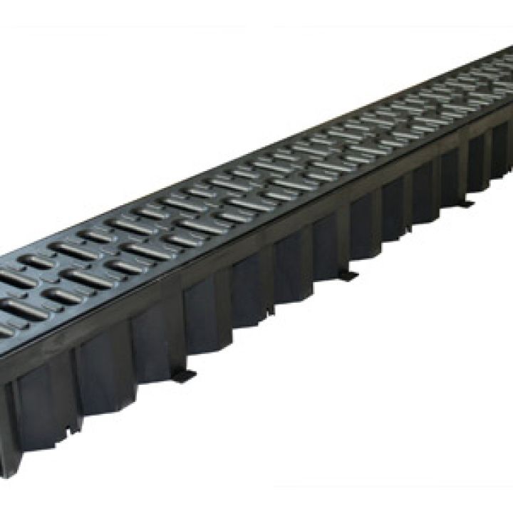 Aco Hexaline 2.0 Folyóka műanyag ráccsal fekete 1 m