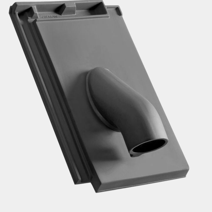 Creaton Domino Szolárcső-átvezető cserép NW70 engóbozott palaszürke matt